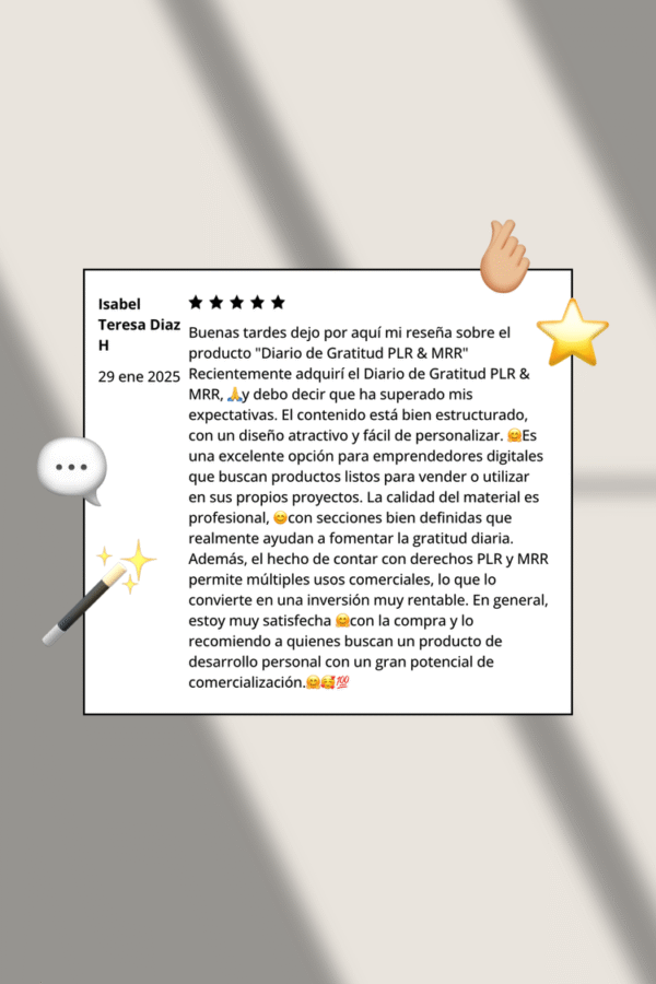 Diario de Gratitud PLR - Imagen 4